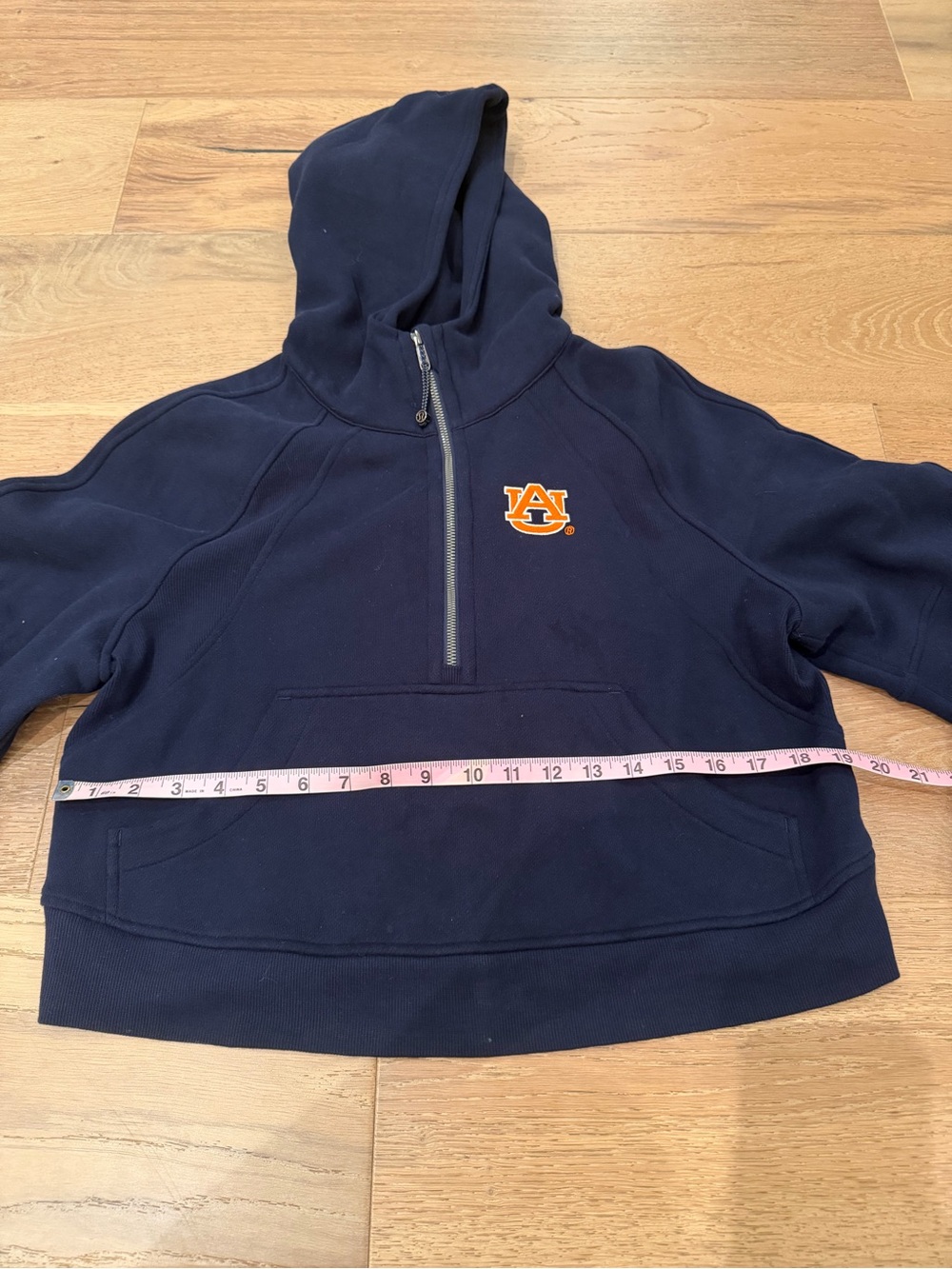 Lululemon Navy Auburn Half-Zip Scuba Hoodie - Picture 2 of 5